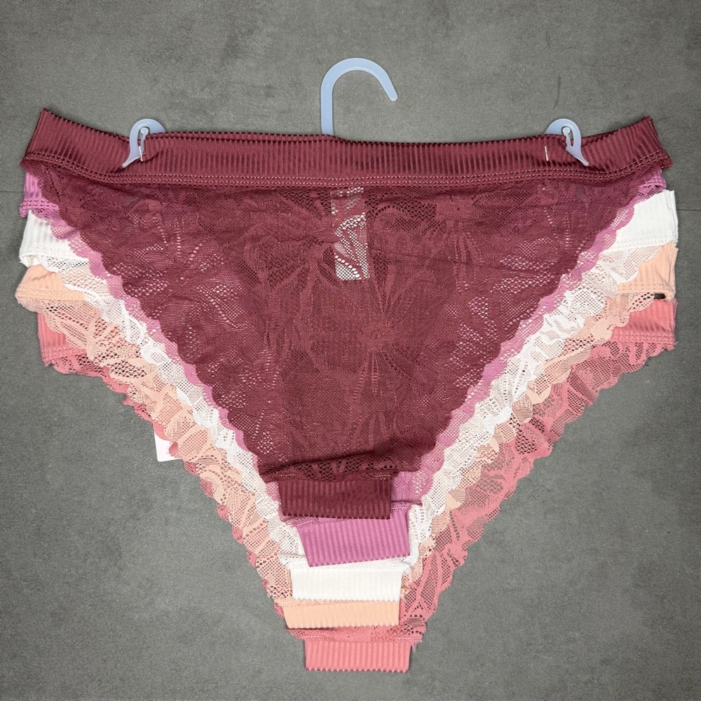 Danskin Women's Lace Trim Panties - Multi-Color‎ 5 Pack - Picture 2 of 2